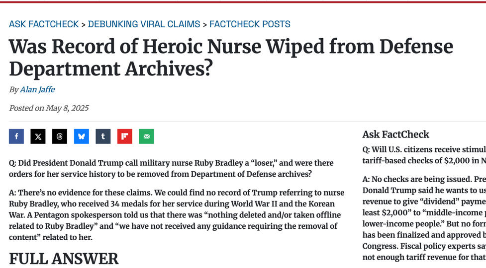 nurse record factcheck by factcheck org nurse record factcheck by factcheck org